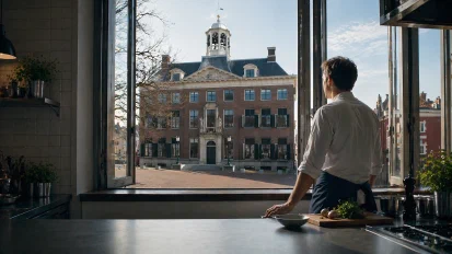 Keuken en in historisch Leeuwarden